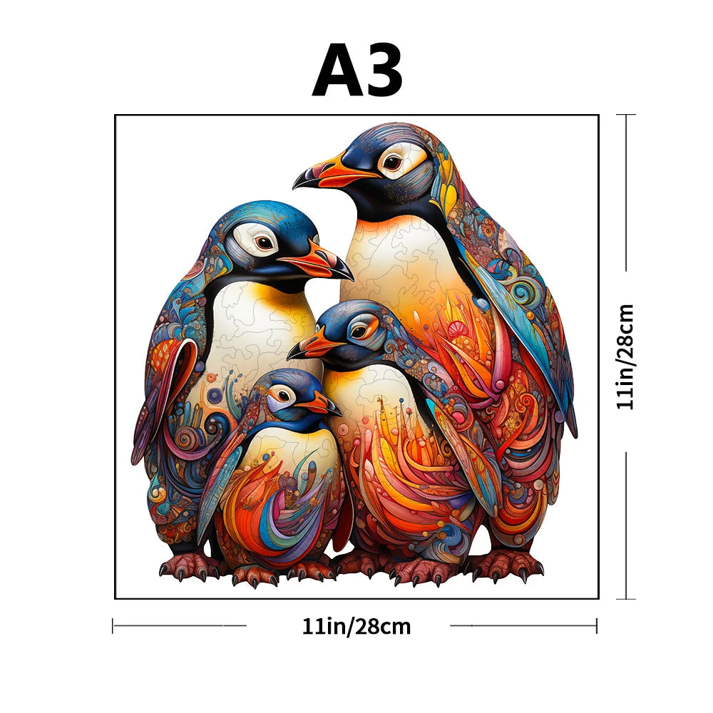 Adult advanced plywood puzzle, unique irregular animal shaped particles, suitable for home games and home decoration - ideal gif