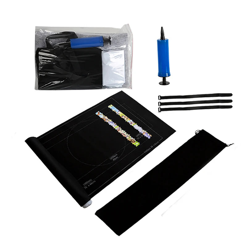 Puzzles Pad Jigsaw Roll Felt Mat Playmat Puzzles Blanket For Up To 1500 Pcs Puzzle Accessories New Portable Travel Mat