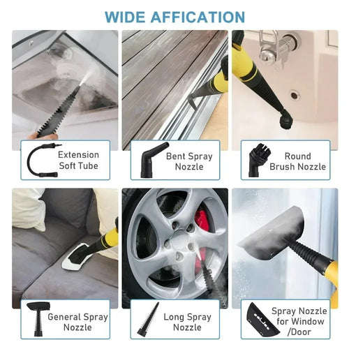 1500W High Temp Handheld Steam Cleaner Portable Deep Cleaning Tools for Kitchen Bathroom Car