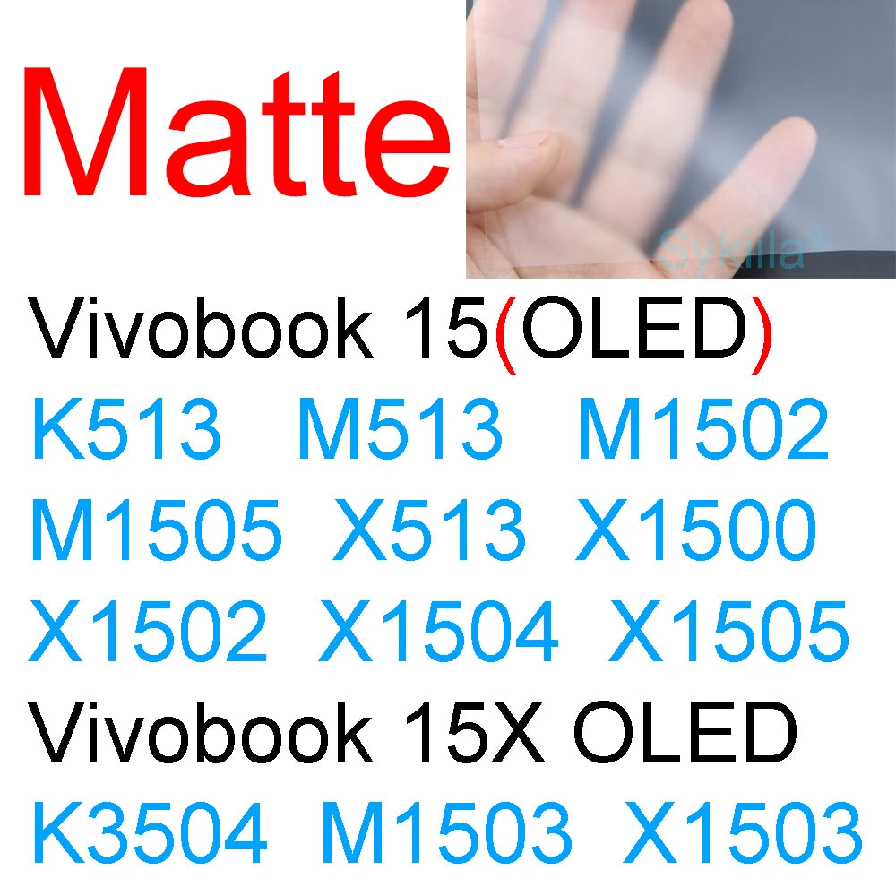 Screen Protector for ASUS Vivobook N6506 S5506 S5507 M5506 M5606 S5406 M5406 M7601 M7600 N7600 HD Clear Matte Frosted Skin Film