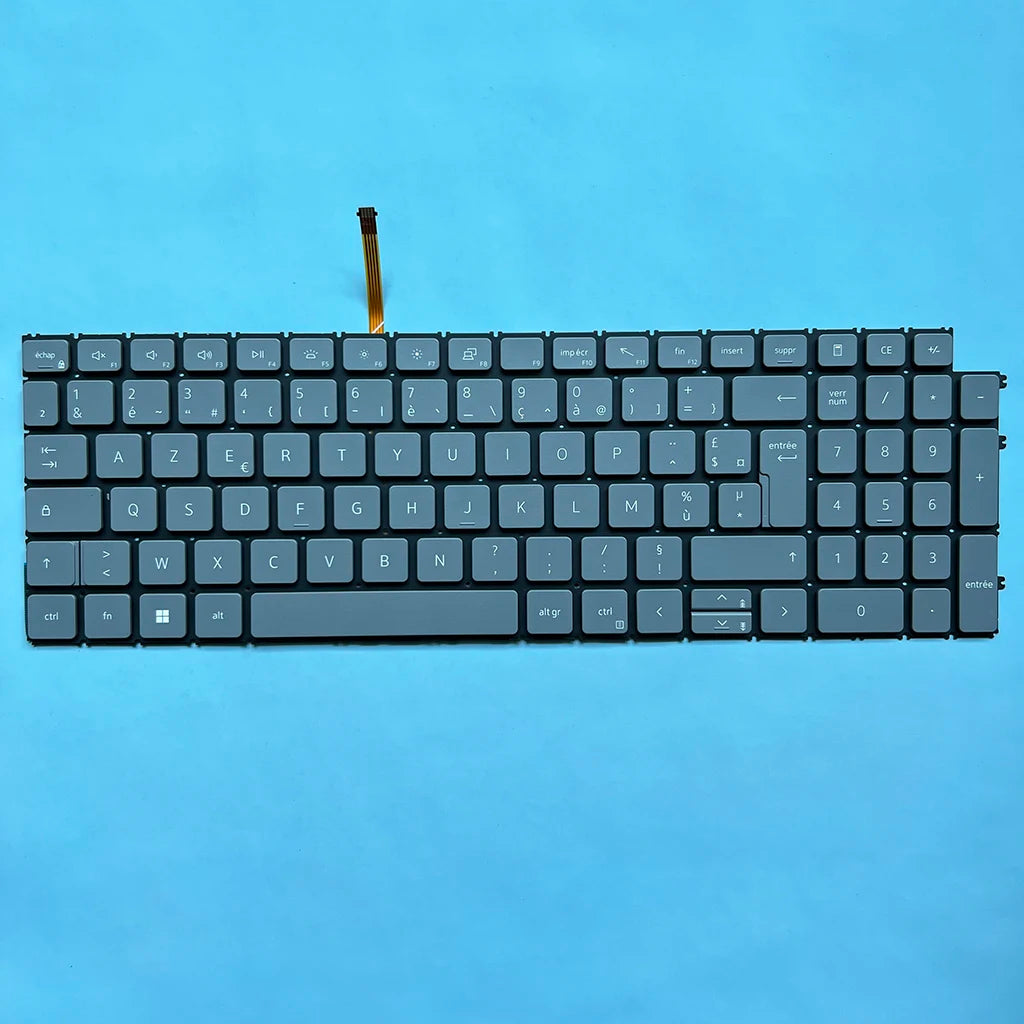 3511 French Backlit Keyboard for Dell  Inspiron 15 3510 3511 5510 5515 5518 7510 7610 Latitude 3520 3530 07H3YF NSK-DEHABW FR