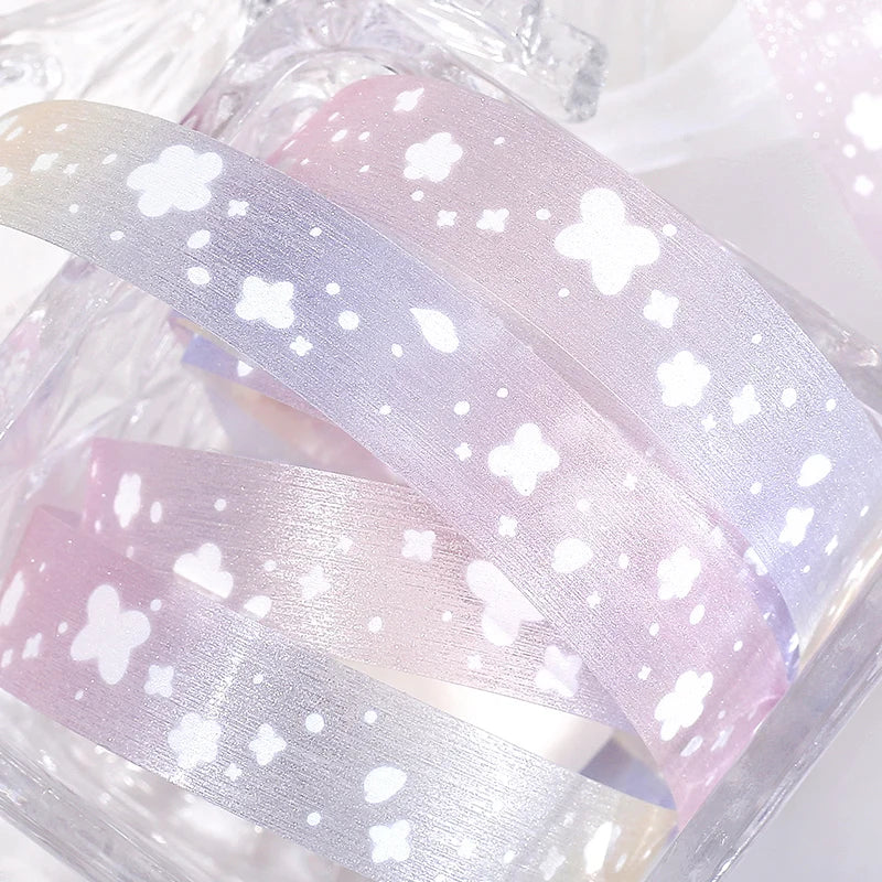 15mm * 3m Kawaii Ins Sparkling PET Tape Creative Collage DIY Scrapbooking Material Aesthetic Masking Tape
