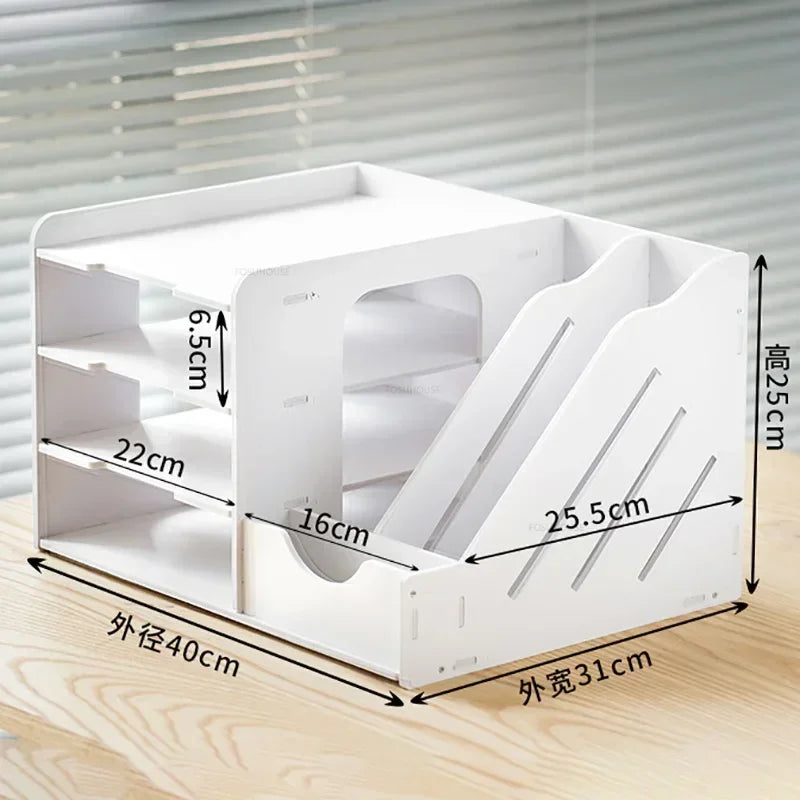 Office Filing Cabinet Storage Box Information Rack Office Furniture Large-capacity Desktop Storage File Rack Multi-layer Cabinet