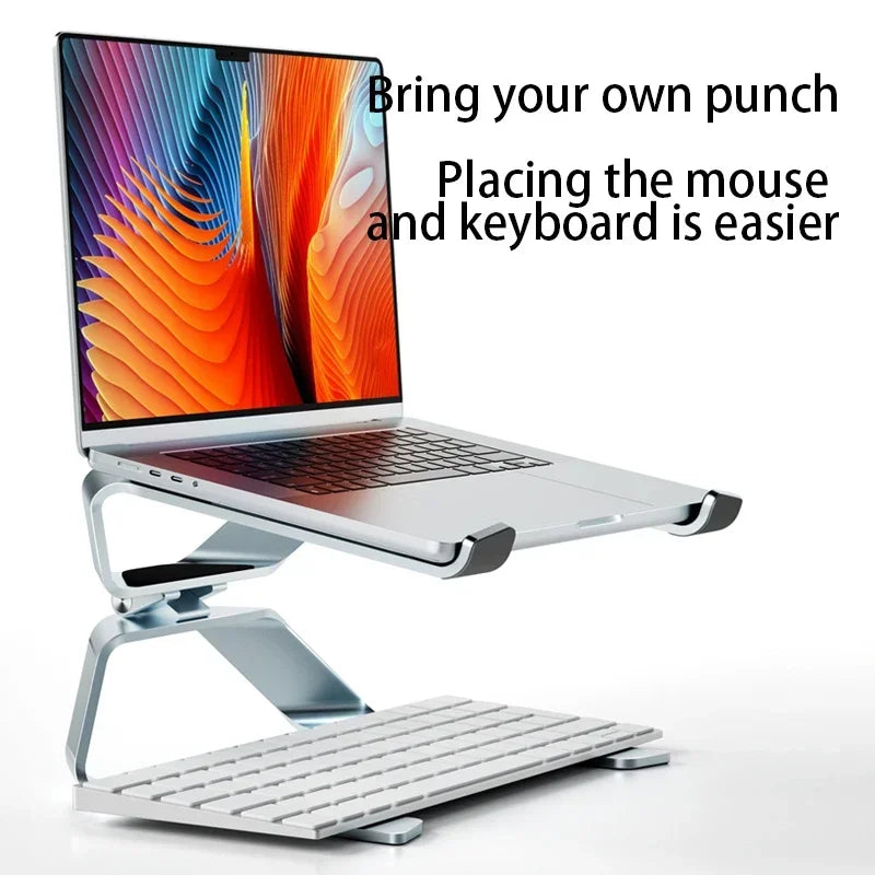 P68P69 Aluminum Alloy Laptop Stand Increased Lift To Receive A The Portable Double Vertical Heat Dissipation Office Desktop