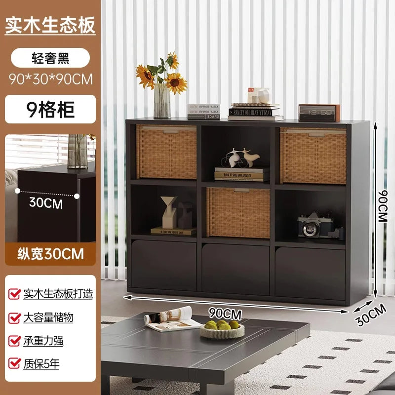 BookShelf Decor Living Room Cabinets Dressers Display House Desk Boocase Entryways Wood Storage Luxury Cabinet Trendy Furniture