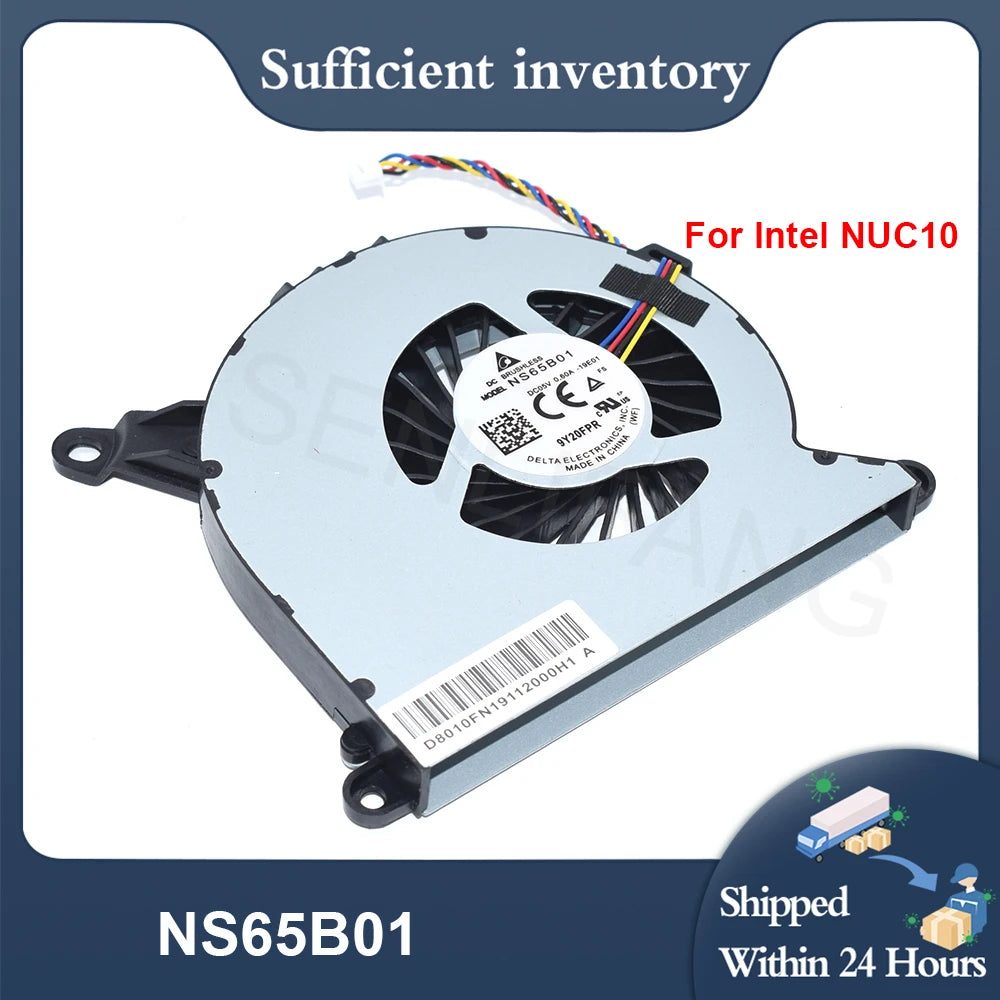 NS65B01 DC5V 0.60A Laptop Cooler For Intel NUC10i3FNH NUC10i5FNH NUC10i7FNH NUC10 4-Line CPU Cooling Fan