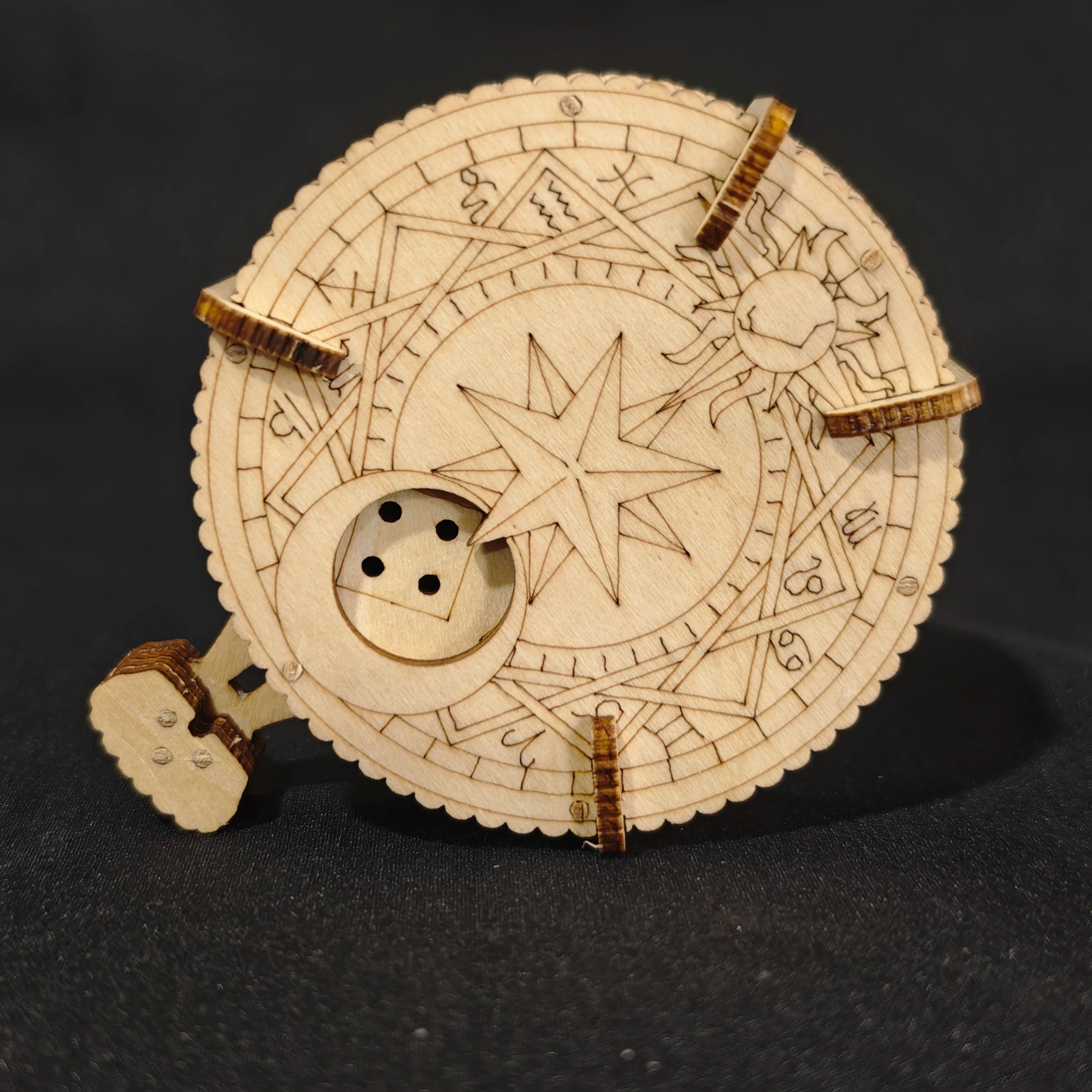 Adult 3D Wooden Puzzle Dice Model Kit DIY Handmade Crafts to Create Unique Birthday or Christmas Gifts