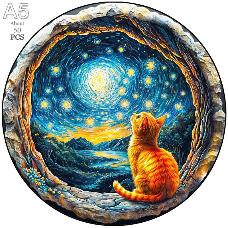 Beautiful Train Dog Wooden Puzzle Animal Puzzle Wood  Intelligent Jigsaws for Kids Adult Holiday Gifts DIY Toys