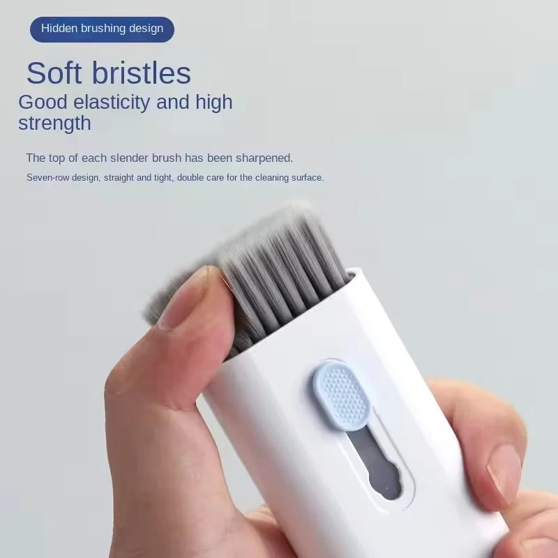 7-in-1 Computer Keyboard Cleaner Brush Kit Earphone Cleaning Pen For Headset iPad Phone Cleaning Tools Cleaner Keycap Puller Kit