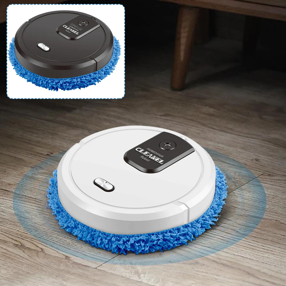 10000rpm Mopping Machine, Wet and Ary Dual-Purpose Mopping Machine, Automatic Mopping Machine-White/Black