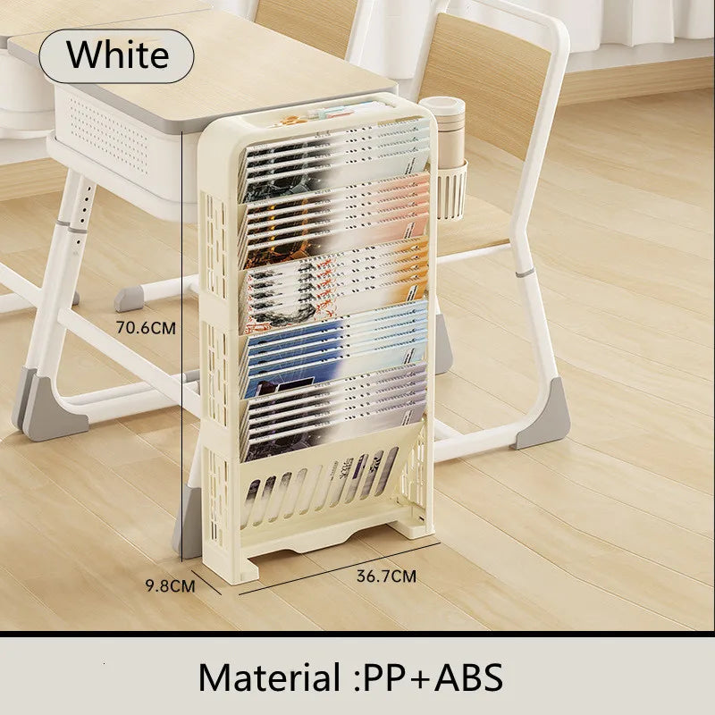 Multilayer Simplicity Removable Office File Rack Magazine Books Stationery Storage Rack Household Dormitory Small Bookshelf