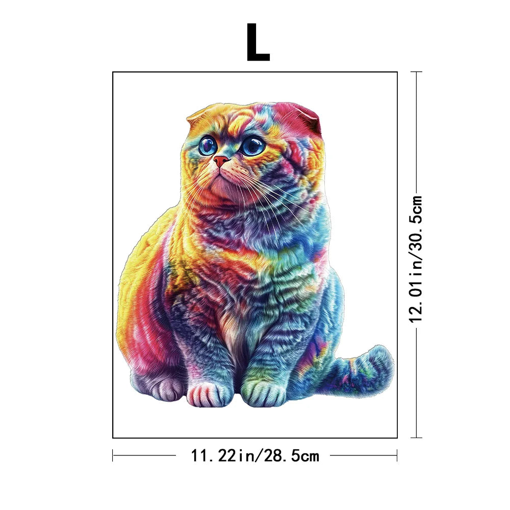 Adult advanced plywood puzzle, unique irregular animal shaped particles, suitable for home games and home decoration - ideal gif