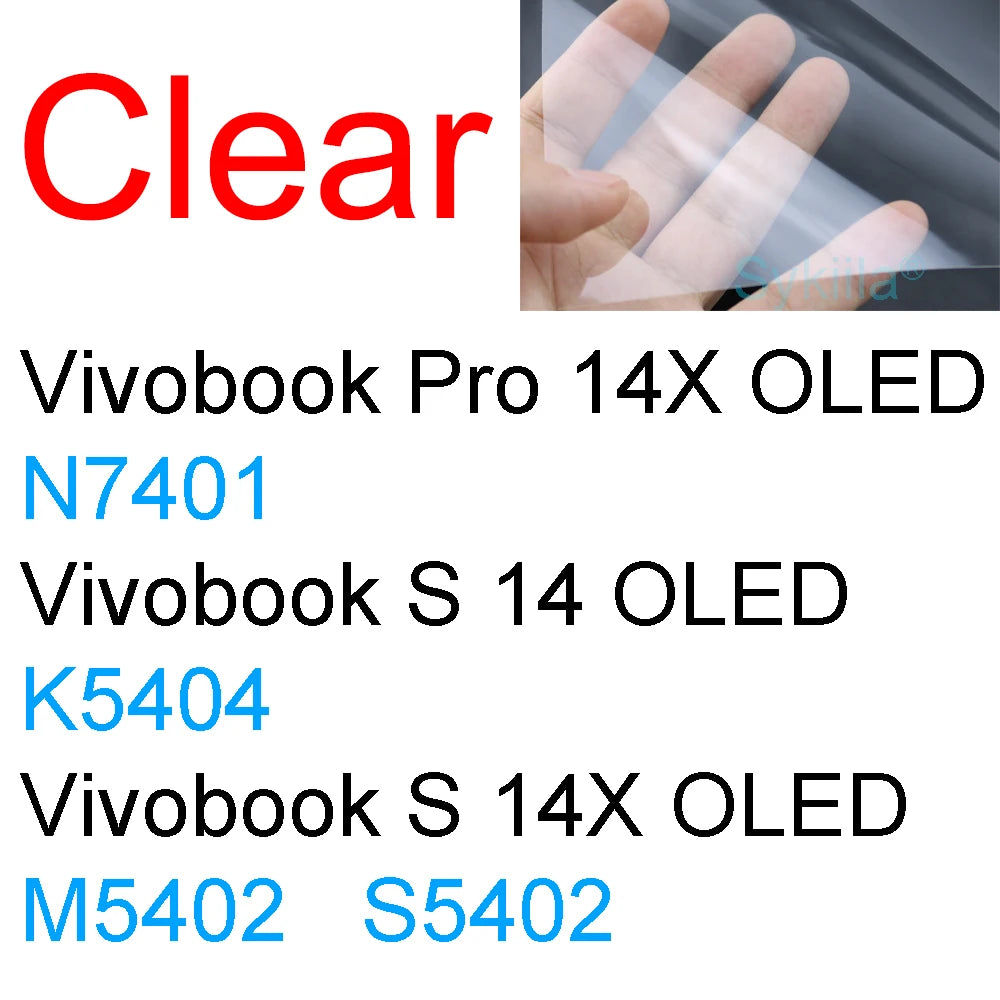 Screen Protector for ASUS Vivobook N6506 S5506 S5507 M5506 M5606 S5406 M5406 M7601 M7600 N7600 HD Clear Matte Frosted Skin Film
