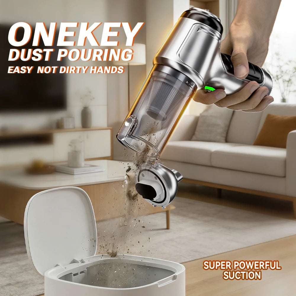 SZUK 15000PA Wireless Car Vacuum Cleaner Portable Cleaning Machine Cordless Cleaner Powerful HandHeld Mini Vacuum Cleaner