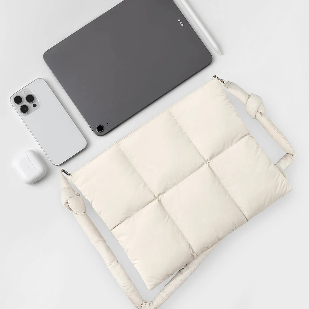 14 16 inch Laptop Shoulder Sleeve Bag for Girl Cute Laptop Case for Macbook Pro/Air,Lenovo Lightweight Quilted Notebook Bag