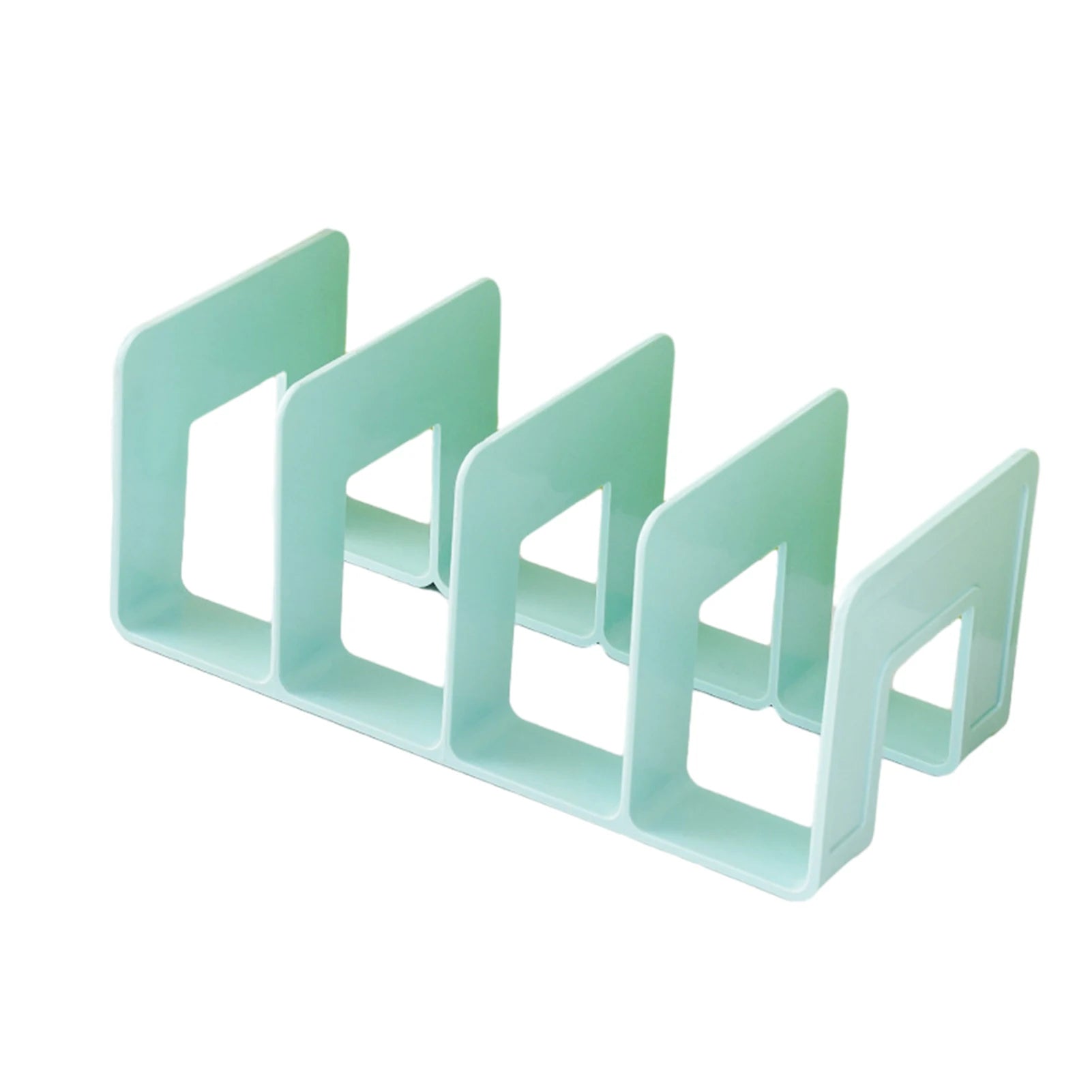 Multi-function Desktop Storage Rack Macaron Color Plastic Folder Bookshelf School Office Book Notebook Holder Organizer Supplies
