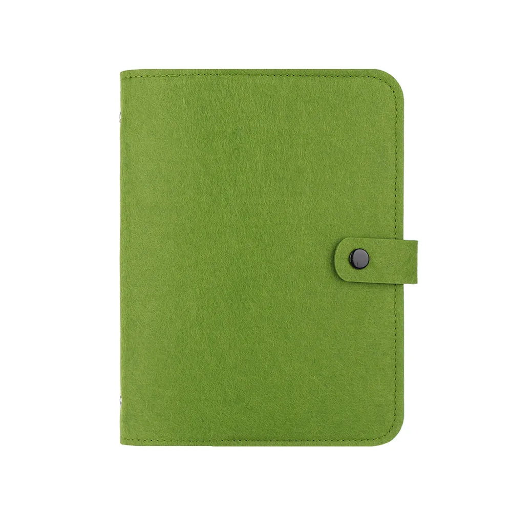 A5 A6 New Office Supplies Stationery Travel Diary Portable Diary Felt Notebook Felt Shell Ring Binder