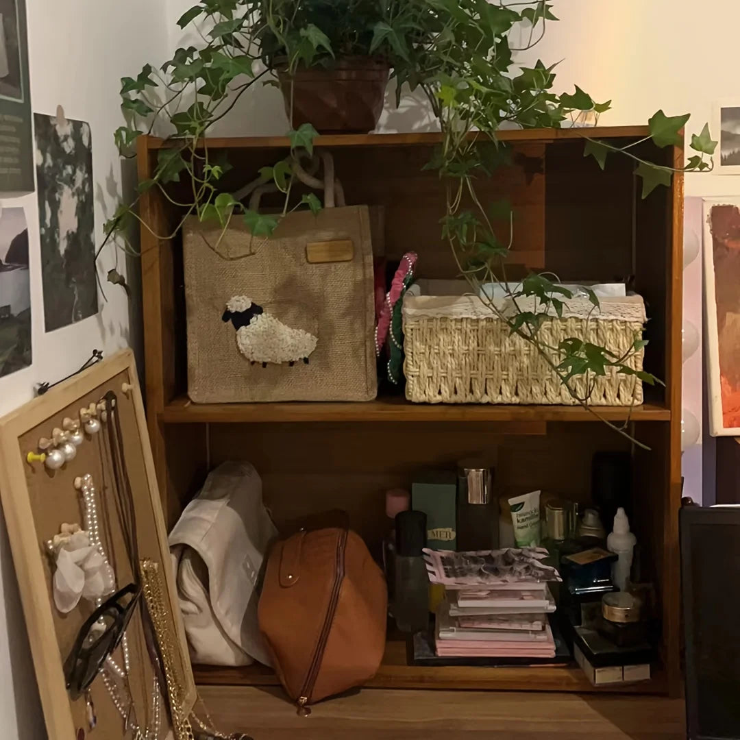 Chinese Style Storage Cabinet - 2-Tier Storage Cabinet for Office Living Room - Tea Cabinet  Bookshelf