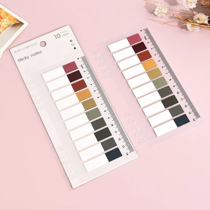 Color Self Adhesive Memo Pad Sticky Notes Bookmark Point It Marker Memo Sticker Paper Office School Supplies