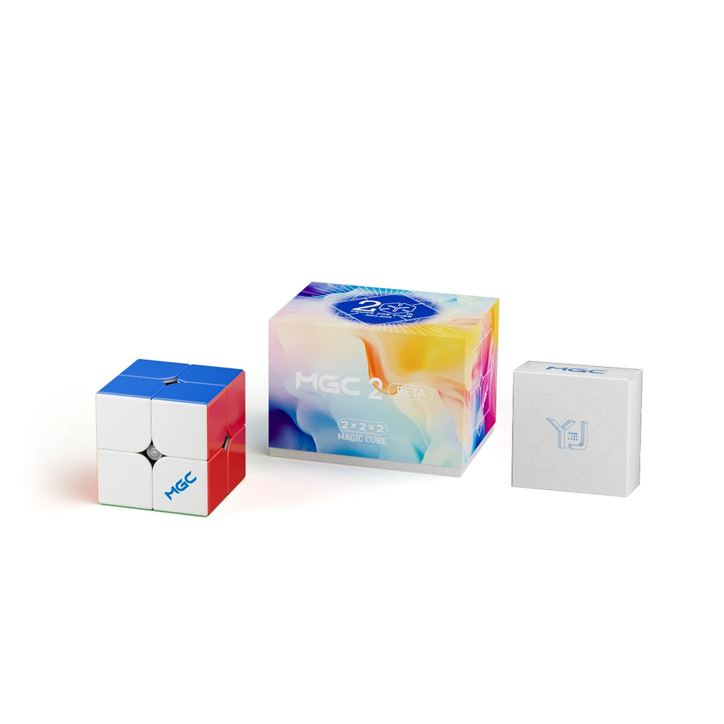 [ECube] YJ MGC Beta 2x2 Magnetic Ball Core Speed Cube Stickerless Magic Cube Magnetic System for Smooth Stable Performance