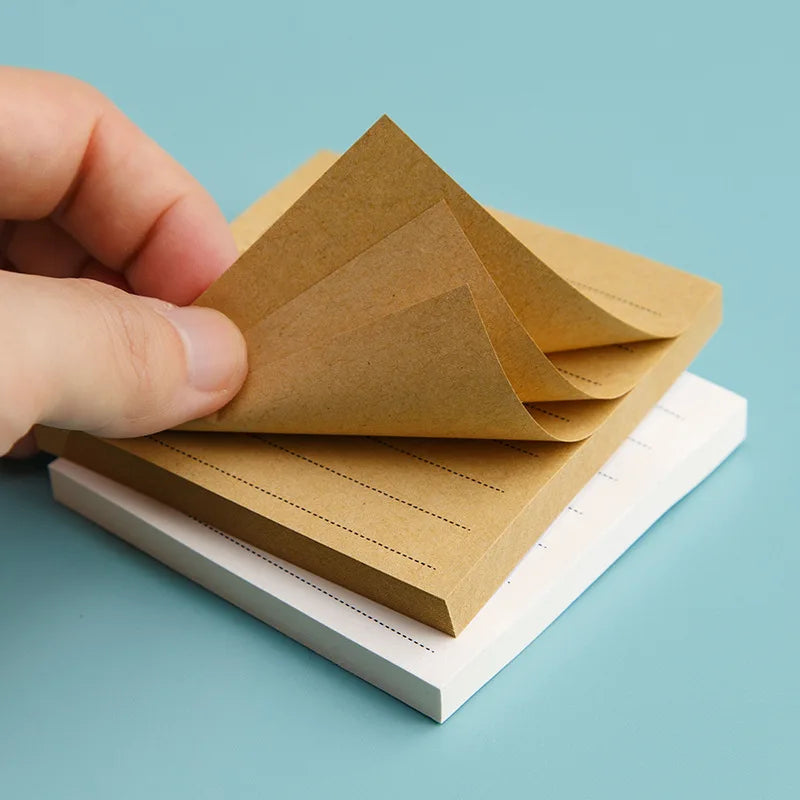 Various Specifications Optional Kraft Paper Post-it Grid Message Book Note Book 80 Pages