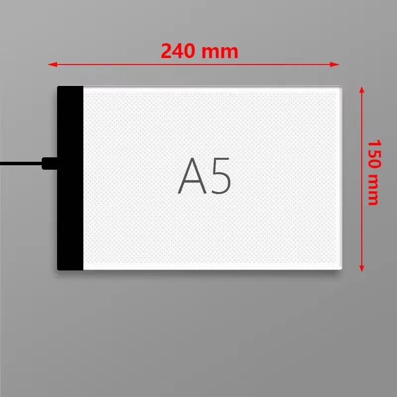 Children Drawing Board A5 LED Drawing Copying Table Transparent Copying Table 3 level Adjustable Brightness  Light Notebook