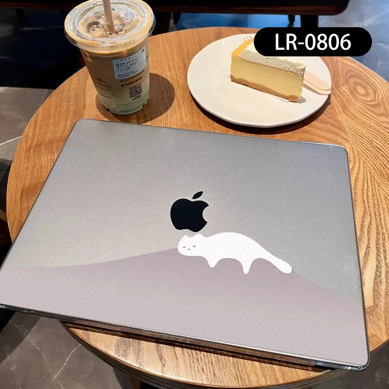 New Transparent Print Hard Shell Case For MacBook New Chip M1 Air 15 A3241 For Macbook Pro 16 A3403 New Air13.6 M2 A3240Case