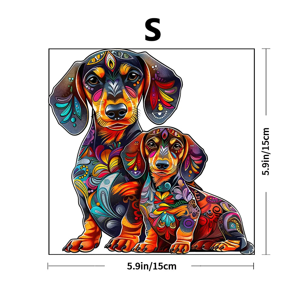 Adult advanced plywood puzzle, unique irregular animal shaped particles, suitable for home games and home decoration - ideal gif