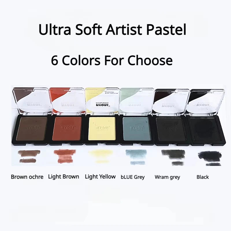 NYONI Professional Ultra Soft Artist Pastel Graphite And Charcoal Drawing Color Sketching Powders Blendable Finest Pigment