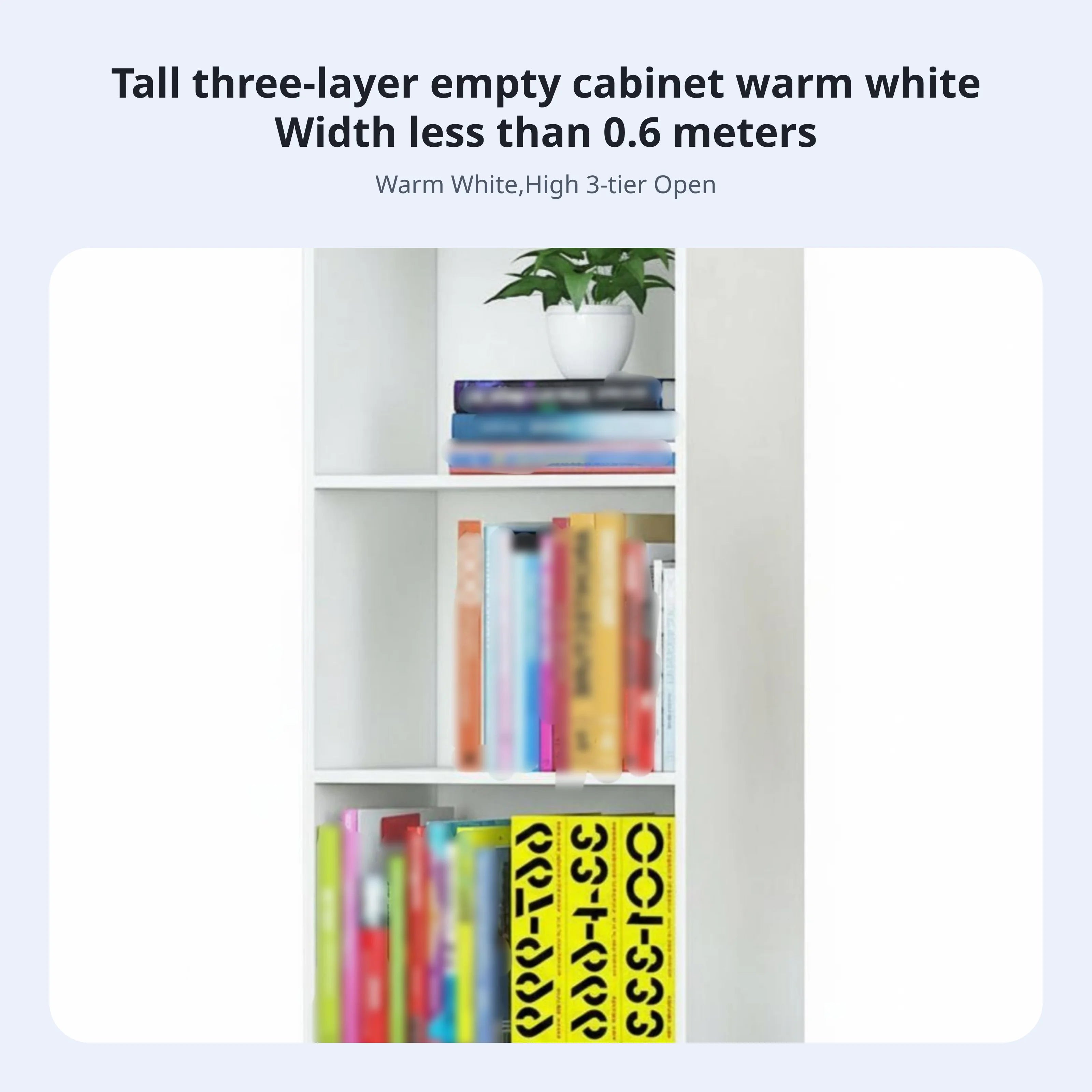 Windowsill Cabinet Space-Saving 6-Tier Narrow shelving unit adaptable Multi-Purpose for Students, Office Workers