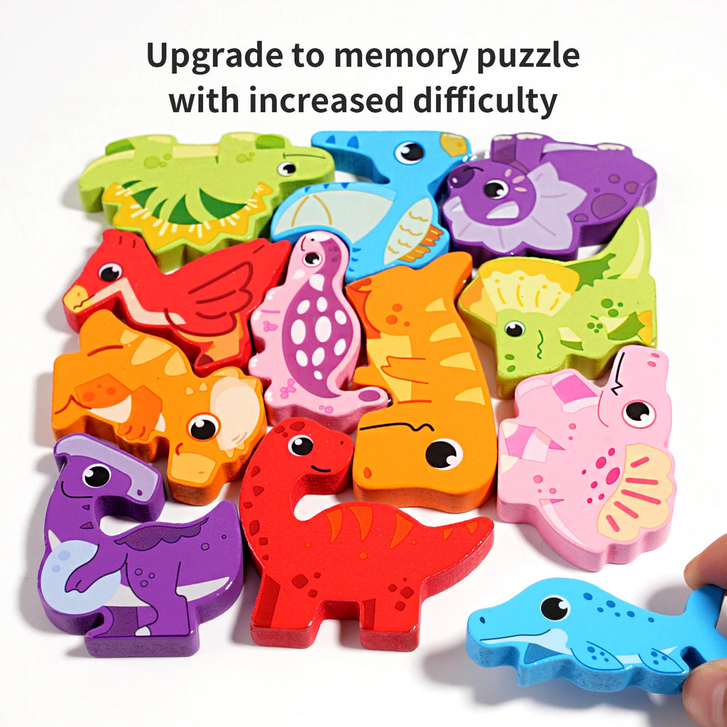 Montessori Toy Wooden jigsaw Puzzle Creative 3D Puzzle for Children's Intelligence Development Ealy Educational Toy For Children