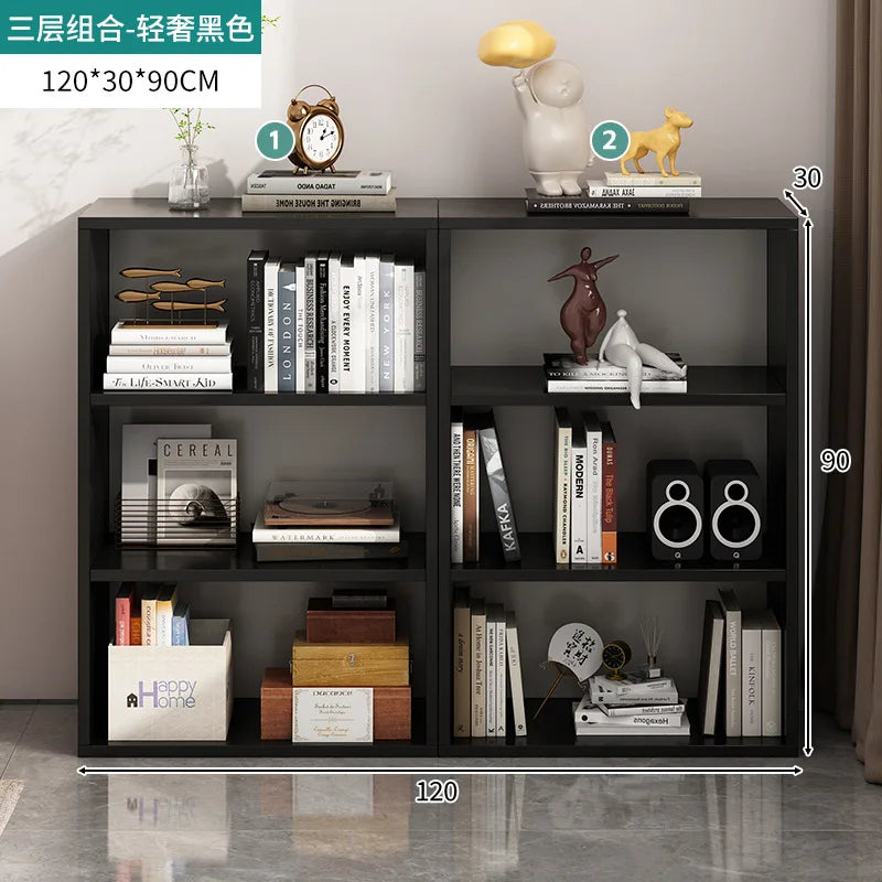 Kalek lattice cabinet free combination bookshelf floor shelf household living room wall low cabinet bookcase eight cabinets