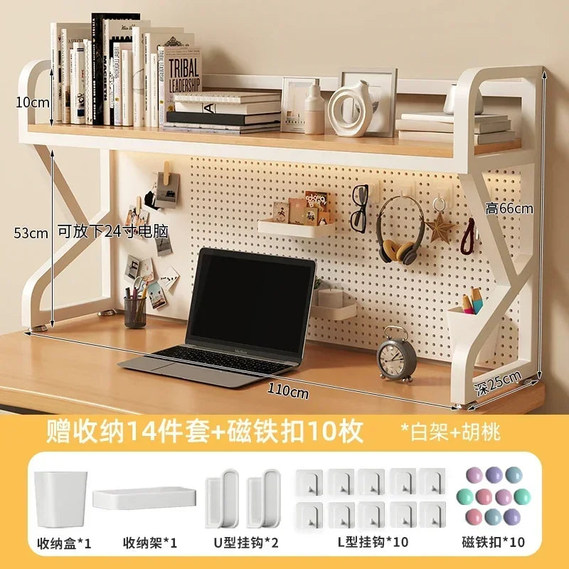 Multi-functional Bookcases for Student Desk Storage Shelf Desktop Multi-layer Simple Bookshelf Iron Home Furniture