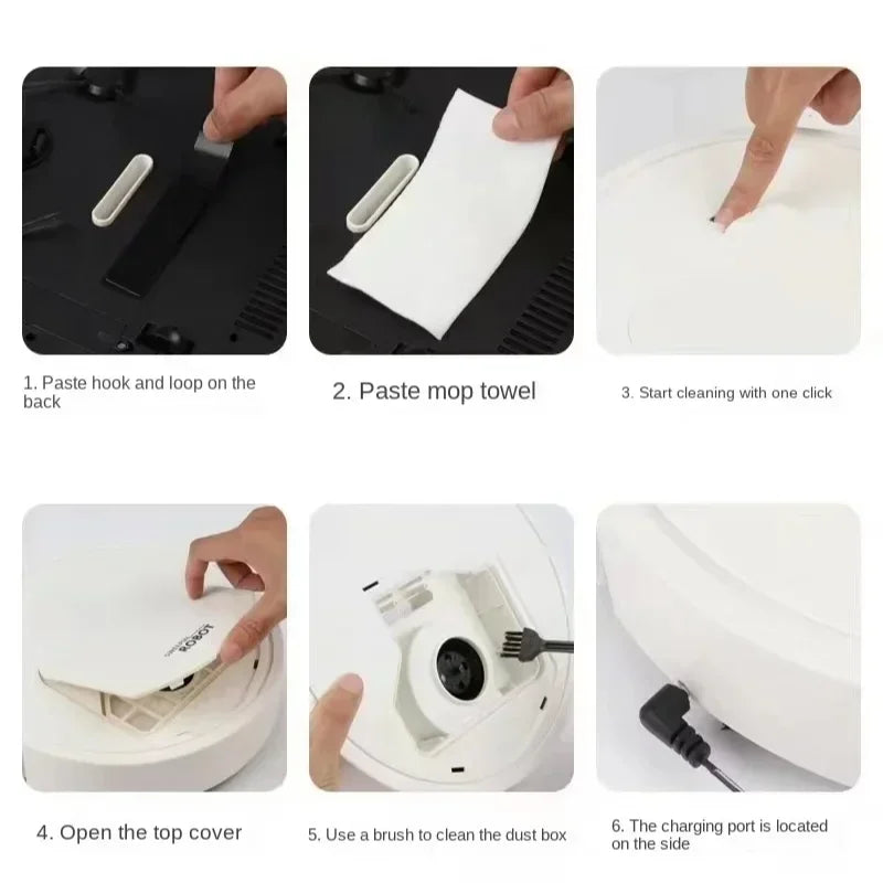 Lenovo New Intelligent Sweeping Robot Lazy Home Cleaning Machine Usb Automatic Vacuum Cleaner Small Household Appliances