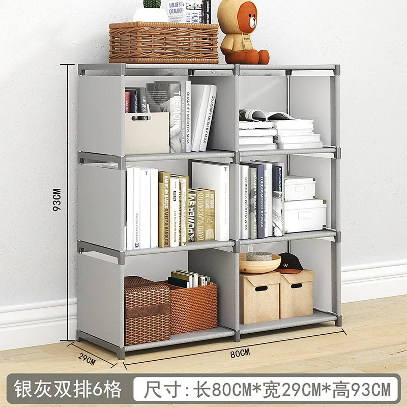 Kid Bookshelf Organizer Mobile Document Rack Picture Book Desk Side Storage Children Librero Infantil Bookcases Furniture