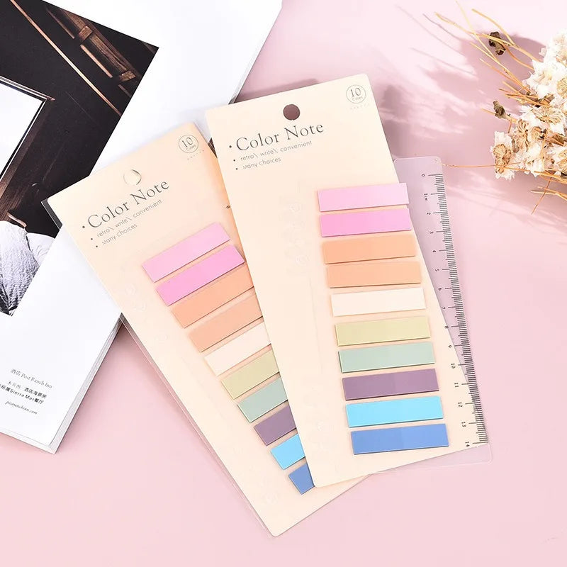 Color Self Adhesive Memo Pad Sticky Notes Bookmark Point It Marker Memo Sticker Paper Office School Supplies
