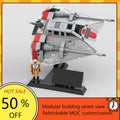 2365PCS MOC Space Battle T-47 Snowspeeder Fighter Model Custom Puzzles Technology Educational DIY Creative Assembly Toy Kid Gift