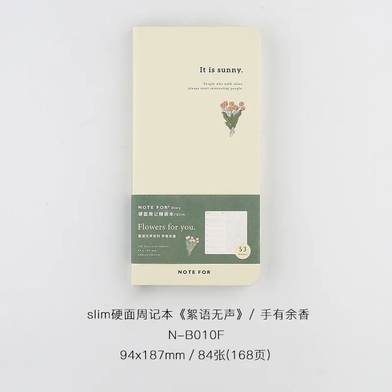 Weekly Record Book  Retro Slim Weekly Plan Book Notepad Cute Notebook Planner Office & School Supplies Note Book