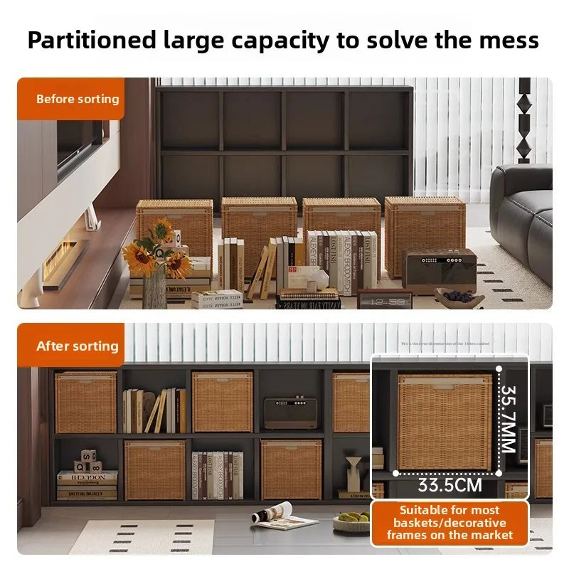 BookShelf Decor Living Room Cabinets Dressers Display House Desk Boocase Entryways Wood Storage Luxury Cabinet Trendy Furniture