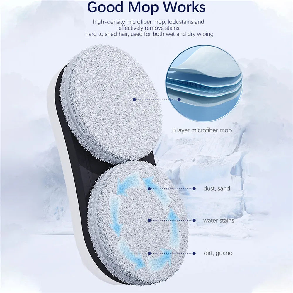 5600PA Ultra Thin Robot Vacuum Cleaner Window Cleaning Robot Window Electric Glass Automatic Water Spray Remote Control for Home