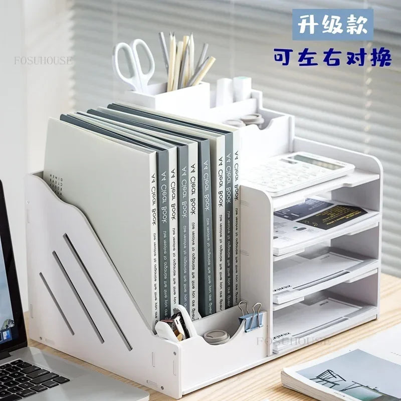 Office Filing Cabinet Storage Box Information Rack Office Furniture Large-capacity Desktop Storage File Rack Multi-layer Cabinet