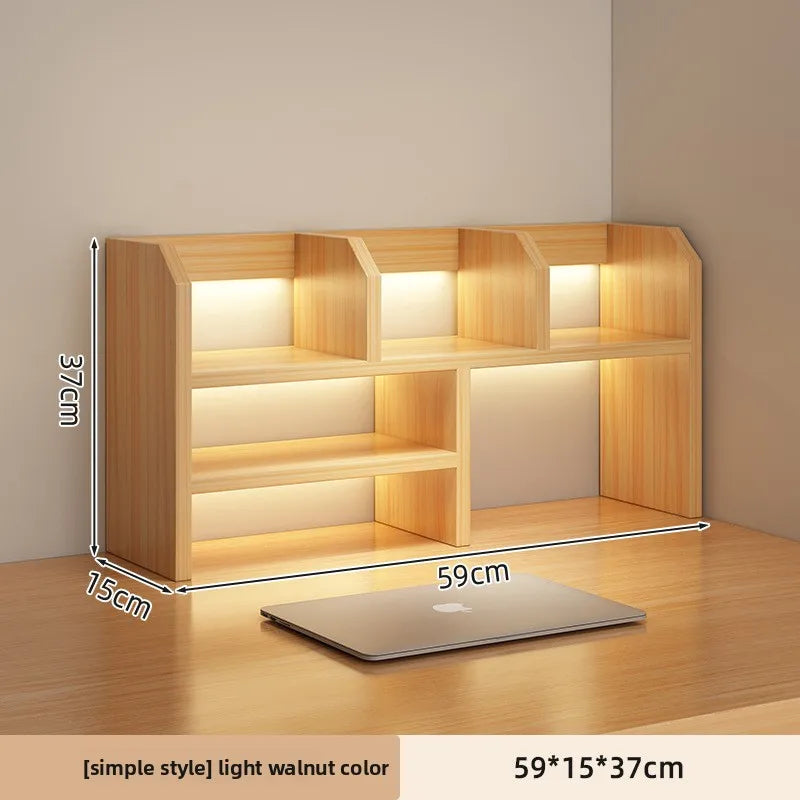 New model Desktop bookshelf shelf bedroom office table small multi-layer shelf living room desk storage simple bookcase