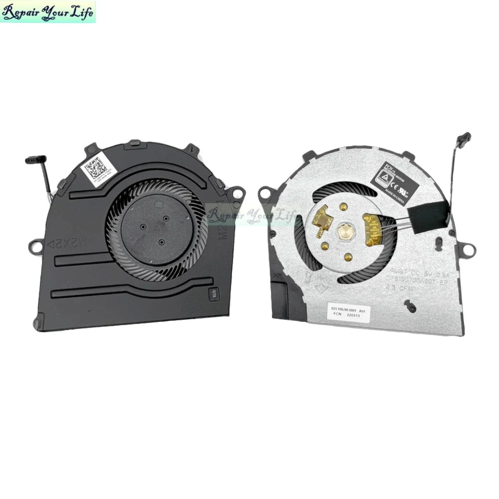Laptop CPU Cooling Fans for Dell Inspiron 14 5000 2020 5401 5402 5405 5408 PC Fan Cooler Radiator 0R6YTH R6YTH 023.100JW.001