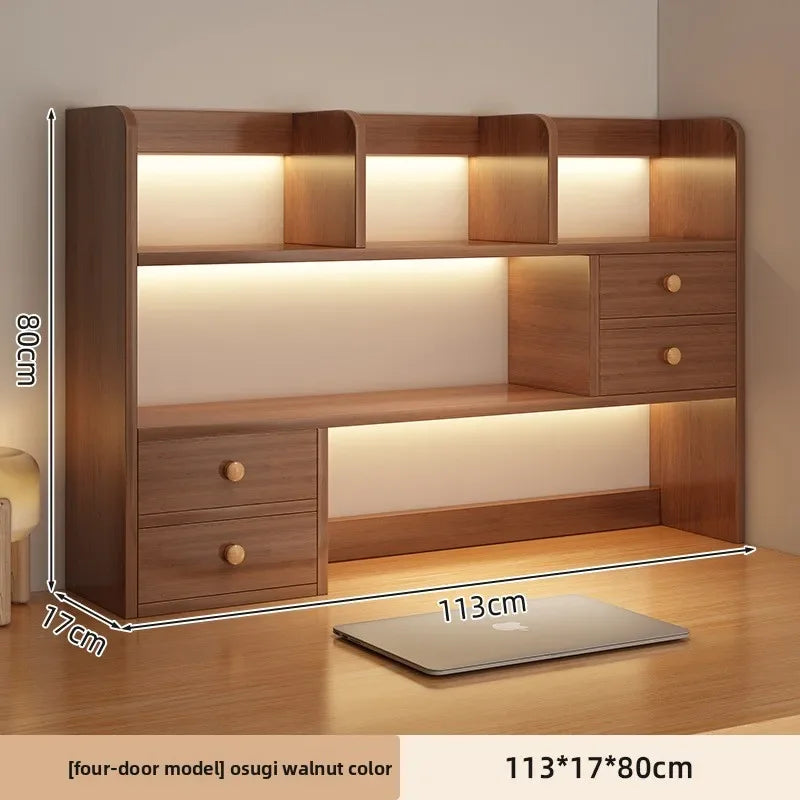 New Model Desktop Bookshelf Shelf Bedroom Office Table Small Multi-layer Shelf Living Room Desk Storage Simple Bookcase Factory