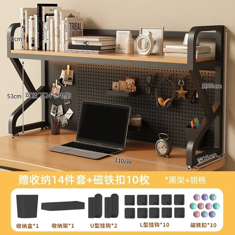 Multi-functional Bookcases for Student Desk Storage Shelf Desktop Multi-layer Simple Bookshelf Iron Home Furniture