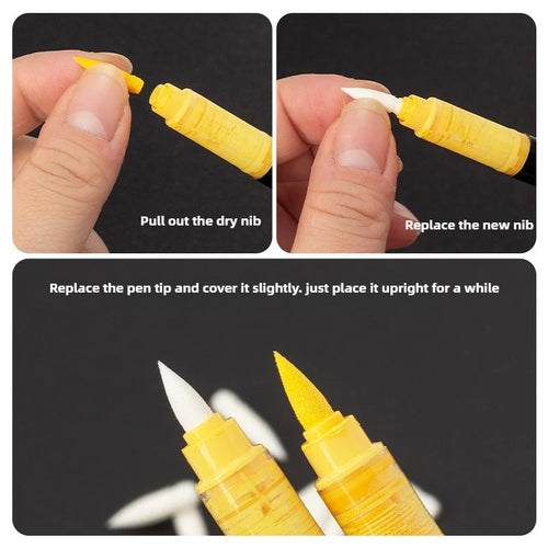 100/1 PCS GuangNa Replacement Cores for Acrylic Pigment Markers Soft Dual Tips DIY for kids Painting School Supplies Stationery