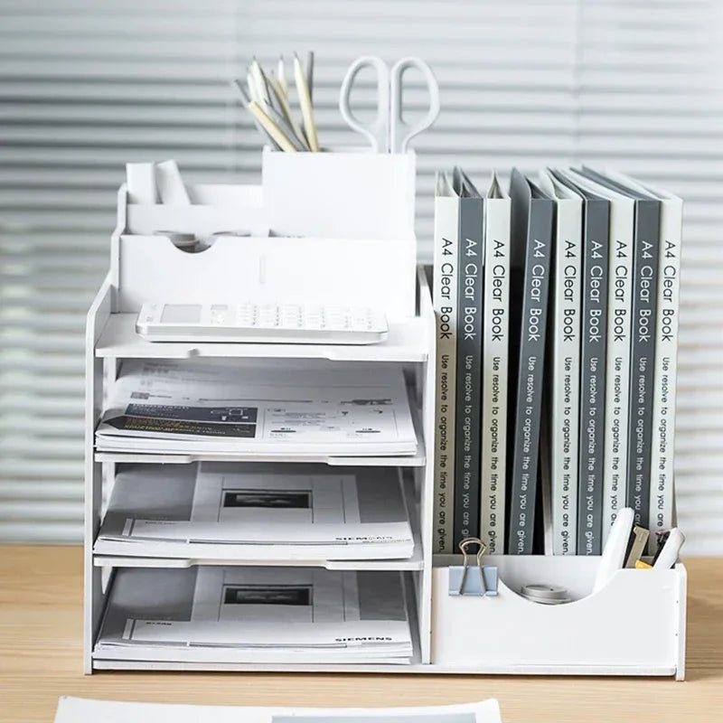 Office Filing Cabinet Storage Box Information Rack Office Furniture Large-capacity Desktop Storage File Rack Multi-layer Cabinet