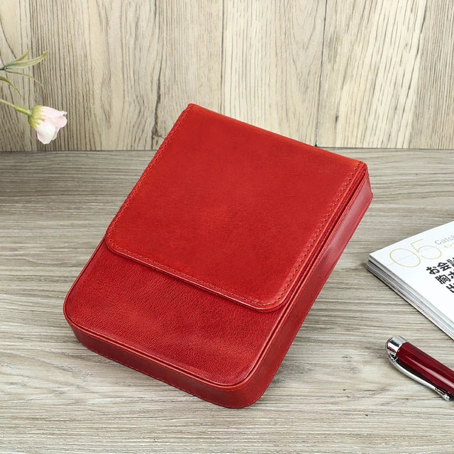 ExquisiteHandmade Fountain Pen Case Leather For Men Women Holder Pen Pouch Retro Pen Box Organizer Boys Girls School