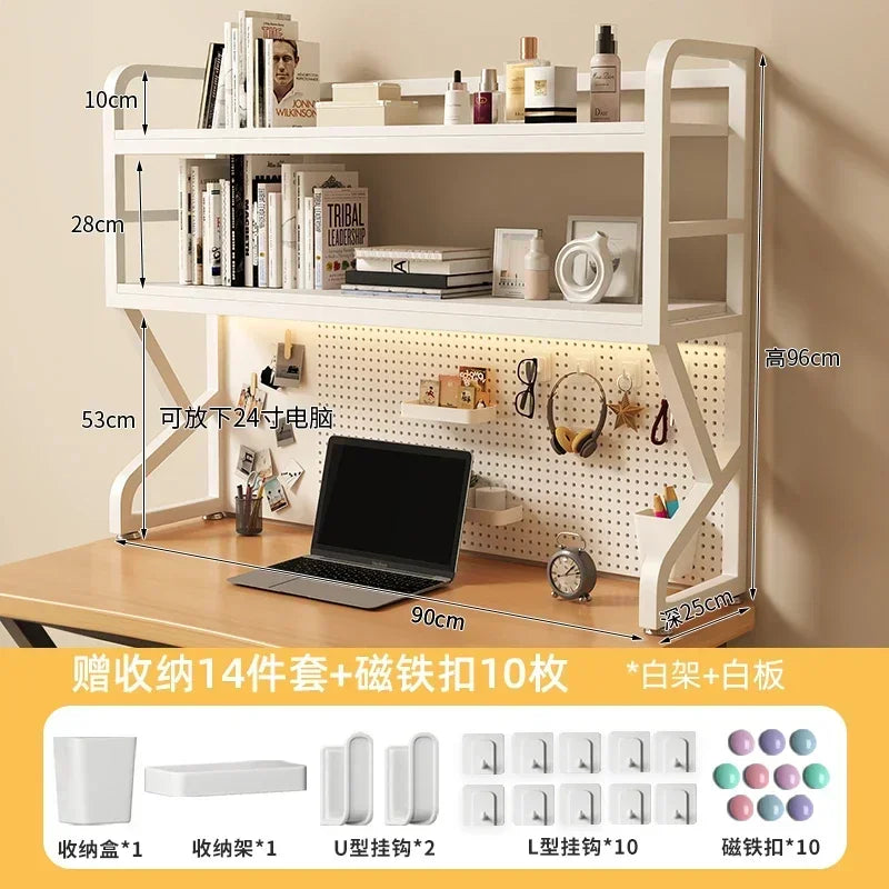 Multi-functional Bookcases for Student Desk Storage Shelf Desktop Multi-layer Simple Bookshelf Iron Home Furniture