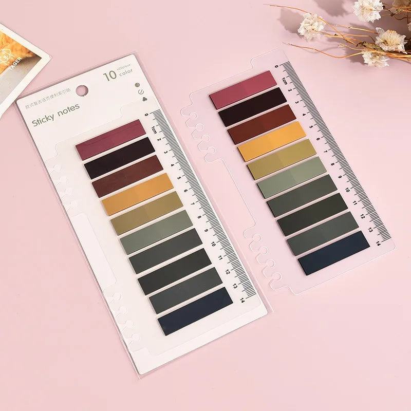 Color Self Adhesive Memo Pad Sticky Notes Bookmark Point It Marker Memo Sticker Paper Office School Supplies